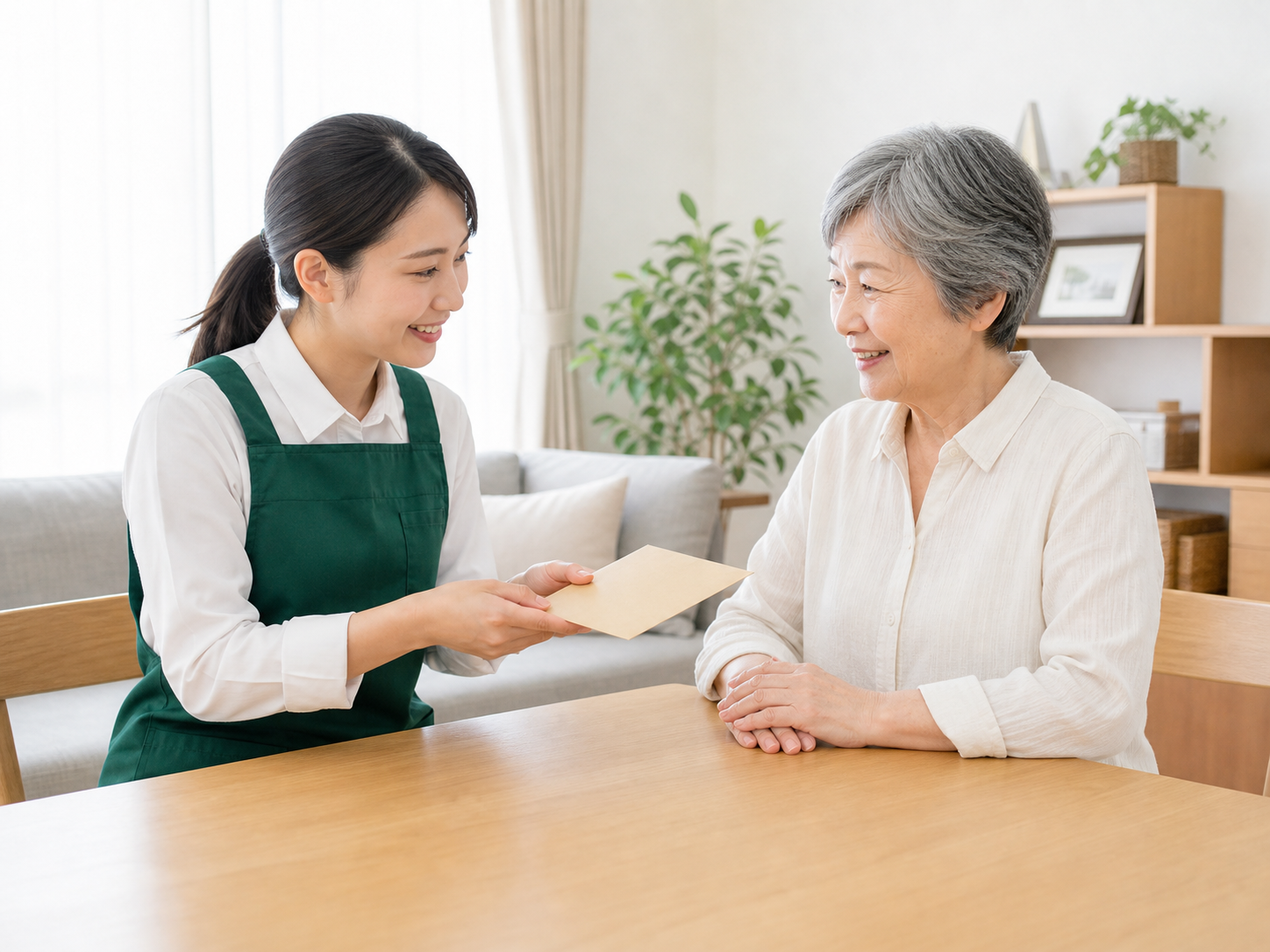 査定後に買取とお支払いを行うイメージ